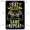 [MyPlate] Game Metal Sign Retro Sign Tin Sign Indoor Party Sign Pub Club Plate Bar Sign Pub Club Plate Summer Home Decor
