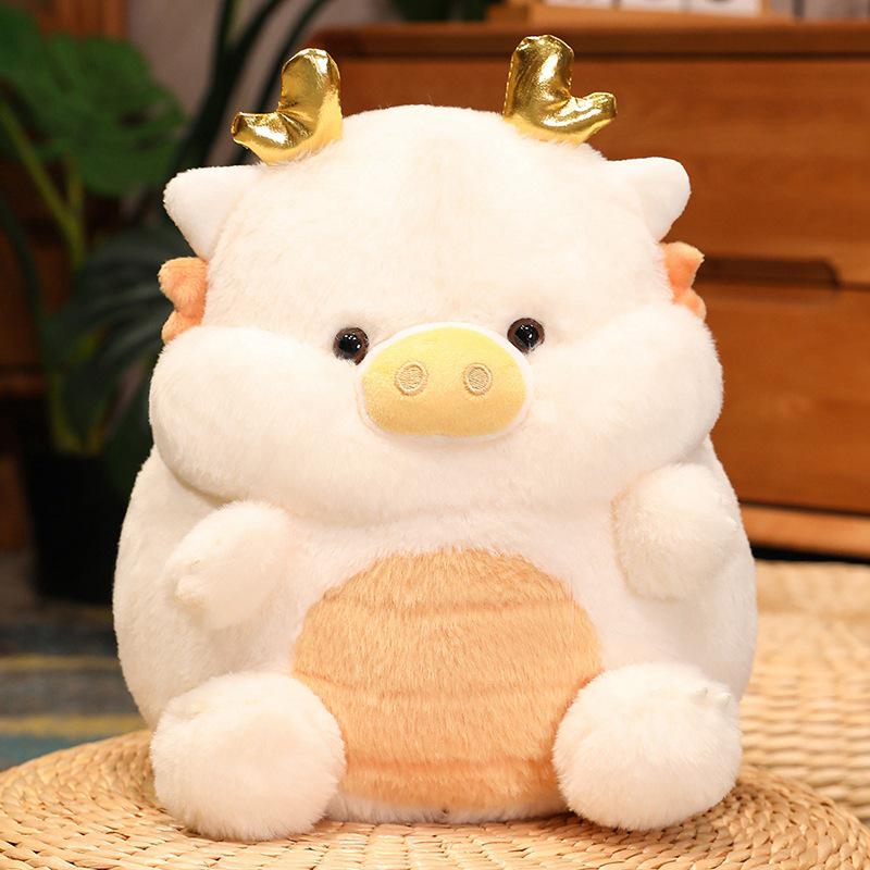 Adorable Dragon Pig Plush Toy: Dragon Baby Cushion Doll Birthday Gift.