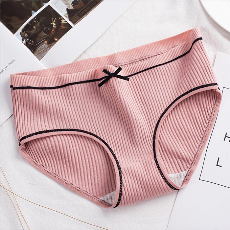 4PCS Women Panties Seamless Underwear Cotton Lingerie Briefs Soft Underpants