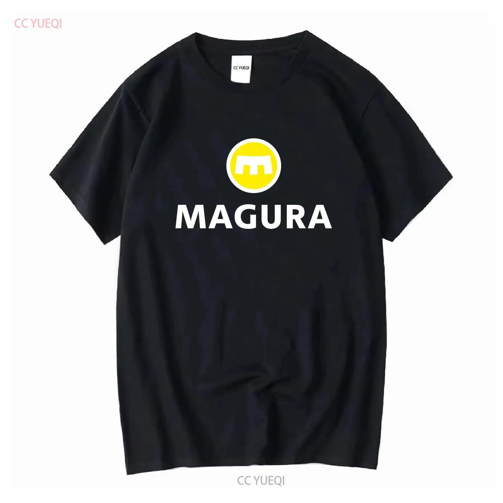 Magura Brake Logo Men's Black T Shirt Size S 5XL Long or Short Sleeves Vintage Washed Stylish Soft Graphic Slightly Stretched