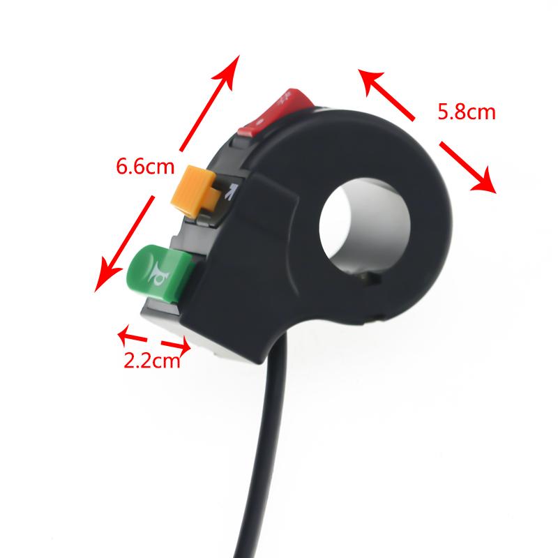 LMoDri Motorcycle Handlebar Control Switch On Off Switch Universal Auto ON-OFF Switch Motorcycle Scooter Motorbike