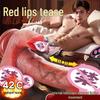 Automatic Retractable Vibrator with Licking Tongue & Fake Penis for Women - Adult Masturbator & Sex Toy