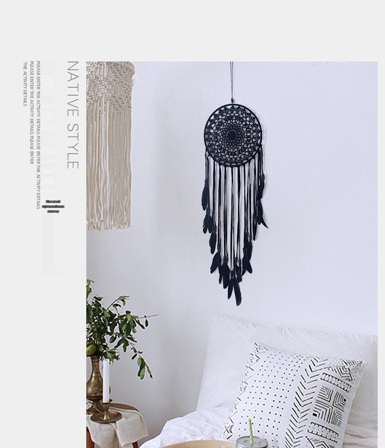 Nordic Pure White Knife Dream Catcher Wall Hanging Decor Ornament