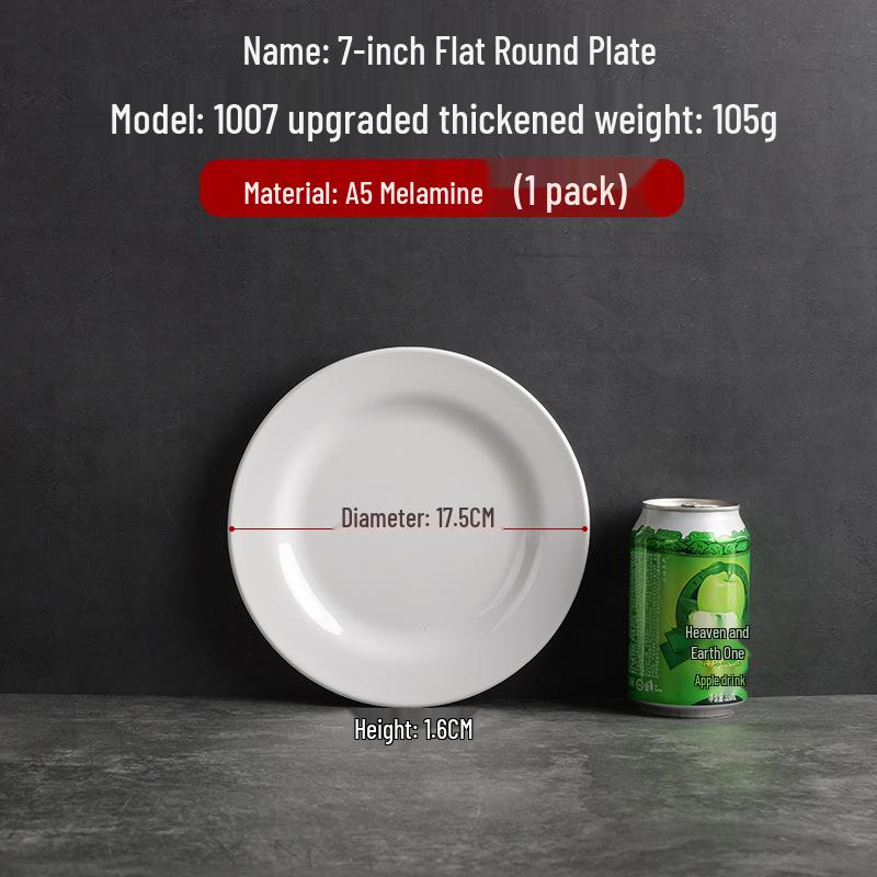 Runde Essteller im Melamin-Porzellan-Stil mit Seidenblumen-Design für Restaurants und Hotels