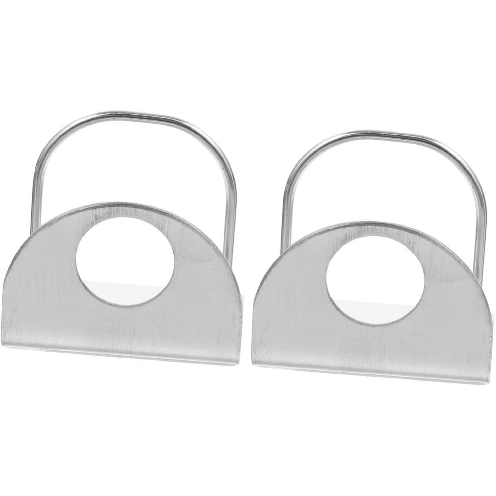 

Unomor 2pcs Stainless Steel Wall Mounted Toothpaste Holders - Space-Saving Bathroom Toothpaste and Toothbrush Rack, Easy Installation, Silver