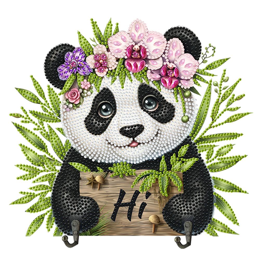 Animal Wood DIY Diamond Painting Hooks Creative Handmade Gift for Various Occasions for Wall Decoration and Space-Saving Storage