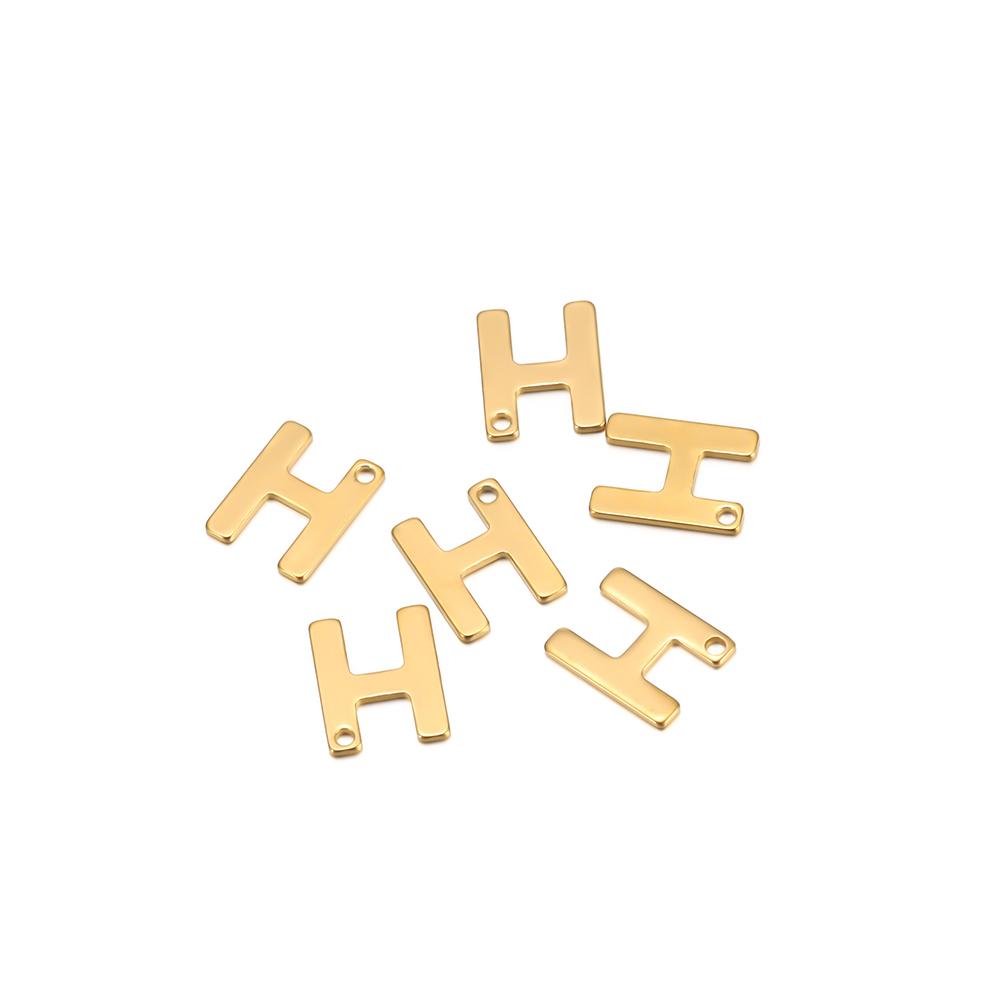 30pcs Stainless Steel Gold Color A-Z 26 Letter Pendant Alphabet Charms Pendant for DIY Jewelry Making Earrings Bracelet Necklace