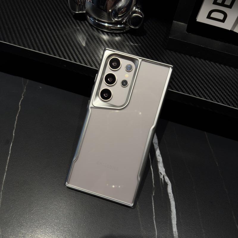 Samsung S25 Ultra Slim Waist Case: Electroplated TPU, Four-Corner Drop Protection for S23P/S24