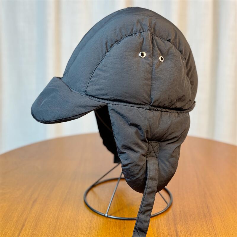 Winter Daunen Lei Feng Hut Koreanischer Winter Vielseitig Warm Ohrenschutz Fliegermütze Herren und Damen Gleicher Stil Bergsteigen Ohrenschutz Hut