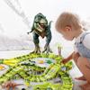 THOTCOC Dinosaur Car Track - Construction Toy for Children Ages 3 and Up - 269 Pieces