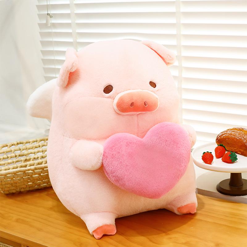 

Lulu Pig Heart Plush Doll – Cute Pig Toy Pillow & Birthday Gift 30cm 0.45kg