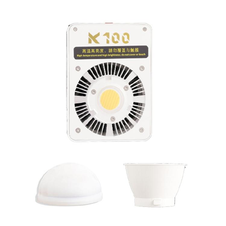 

100W LED Studio Video Light For Outdoor Photography Lighting 40000LX Brightness Adjustable Triple Color Temperature 1