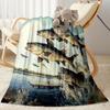 Fish Art Blanket Warmthful Decor Perfect for Office Chair Bed Sofa for All Occasions Modern Style Ideal Gift For Birthday Valentine'S Day