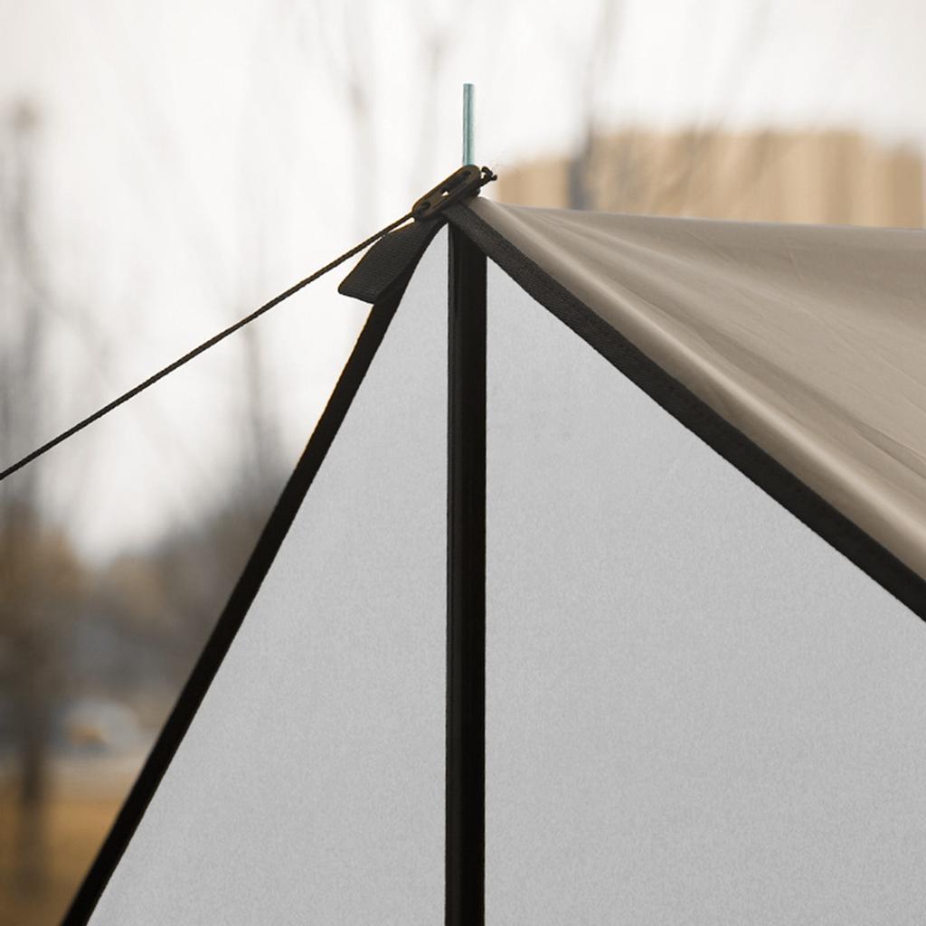 Camping Awning with Poles Waterproof UV Protection Sun Shade Outdoor Camping Hiking   Backpacking Tarp Rain Fly