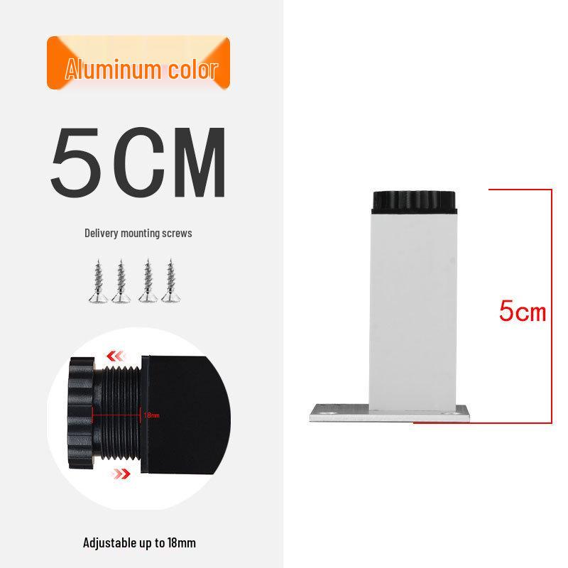 Adjustable Aluminum Alloy Cabinet Legs for Bathroom or TV Cabinets