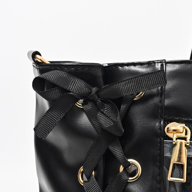 Ita-Tasche im japanischen Stil mit weichem Lederband - Große Kapazität, transparent, von Anime inspiriert, einzelne Schulter für Frauen und Mädchen