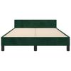 Bed Frame without Mattress Dark Green 120x200 cm Velvet
