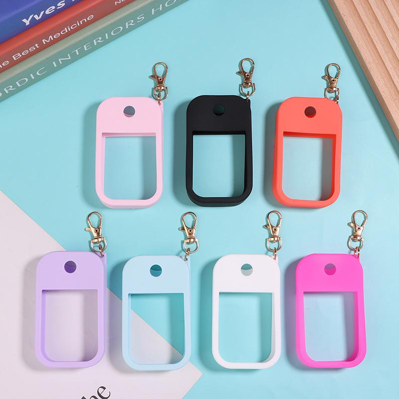 Universal Silicone Sleeve Reusable Hand Sanitizer For 30Ml Card Spray Bottle With Silicone Sleeve Separate Bottle