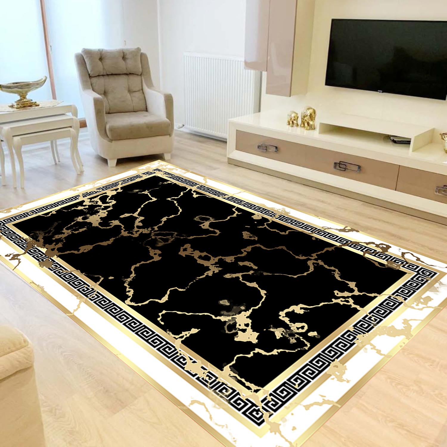 

Eliana Home Моющийся ковер с принтом LNA0839-FNL49 50x80 чёрный
