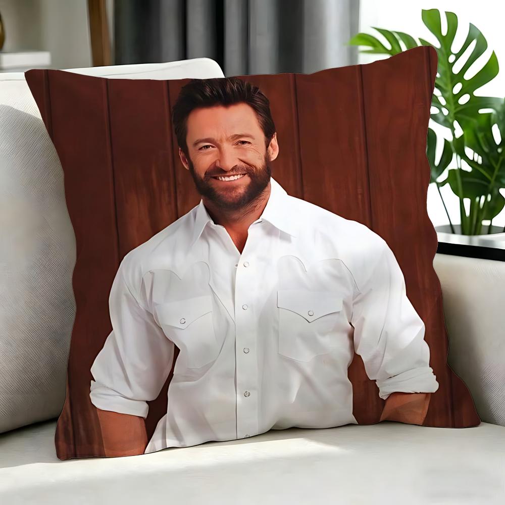 Movie Hugh Jackman Cushion Cover Cushion Cover Set 4Pcs 50X50 45X45 40X40 Pillowcase Decorative Sofa Home Decor