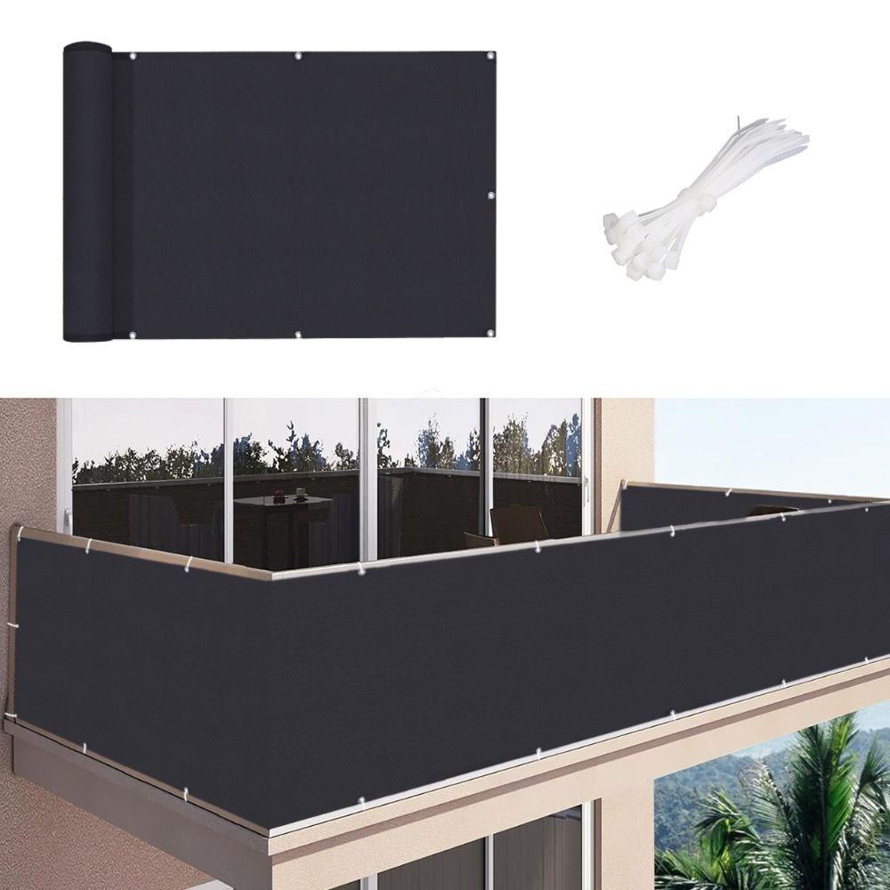 Rectangle Square Garden Fence Protection with Grommets Balcony Privacy Screen Cover