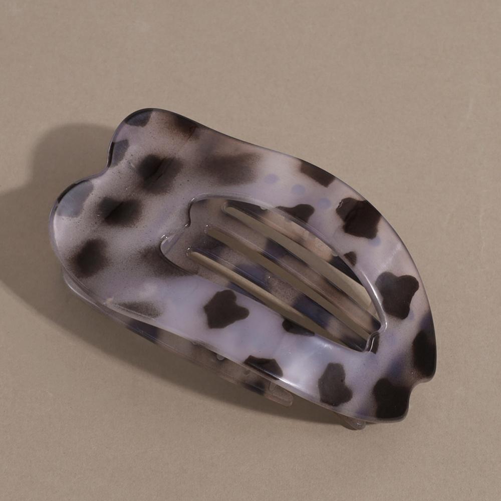 

1Pc Classic Black Heart Hair Claw, Versatile Minimalist Design, Great for Work & Casual Looks