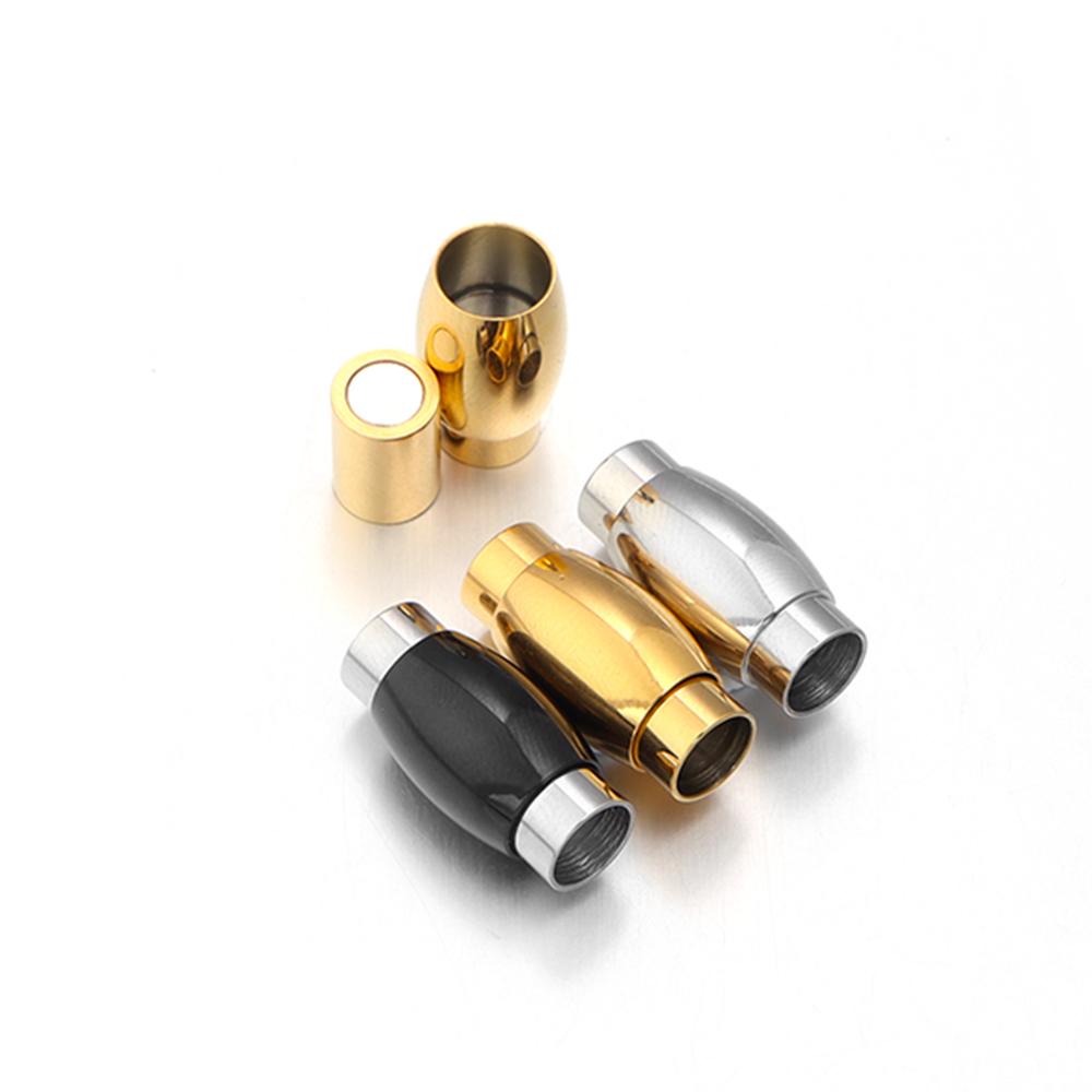 2pcs Stainless Steel Magnetic Clasps Magnet Hook Jewelry Findings Fit 6mm Leather Bracelet Magnetic Clasp DIY Jewelry Making