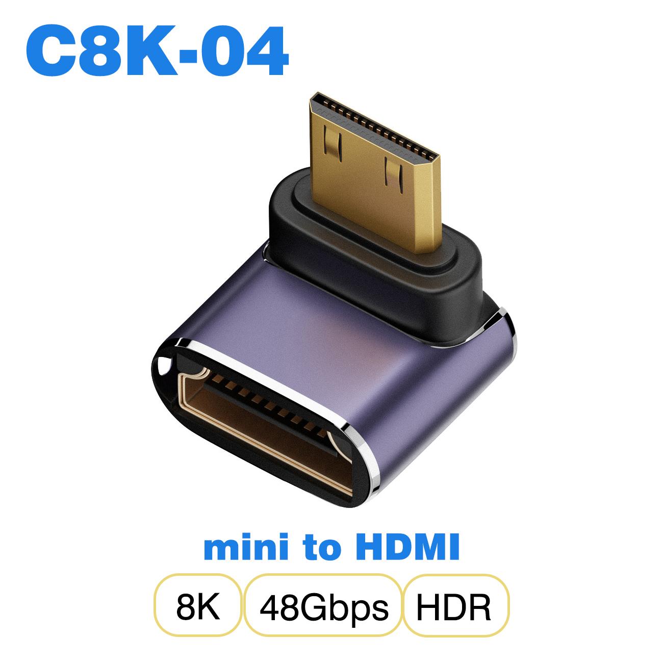 

UGOURD HDMI2.1 кабель-адаптер mini micro hdmi в HDMI 2.1 конвертер 48Gpbs 8K60HZ 4K120HZ для HDTV проектора PS4 PS5 ноутбука ПК