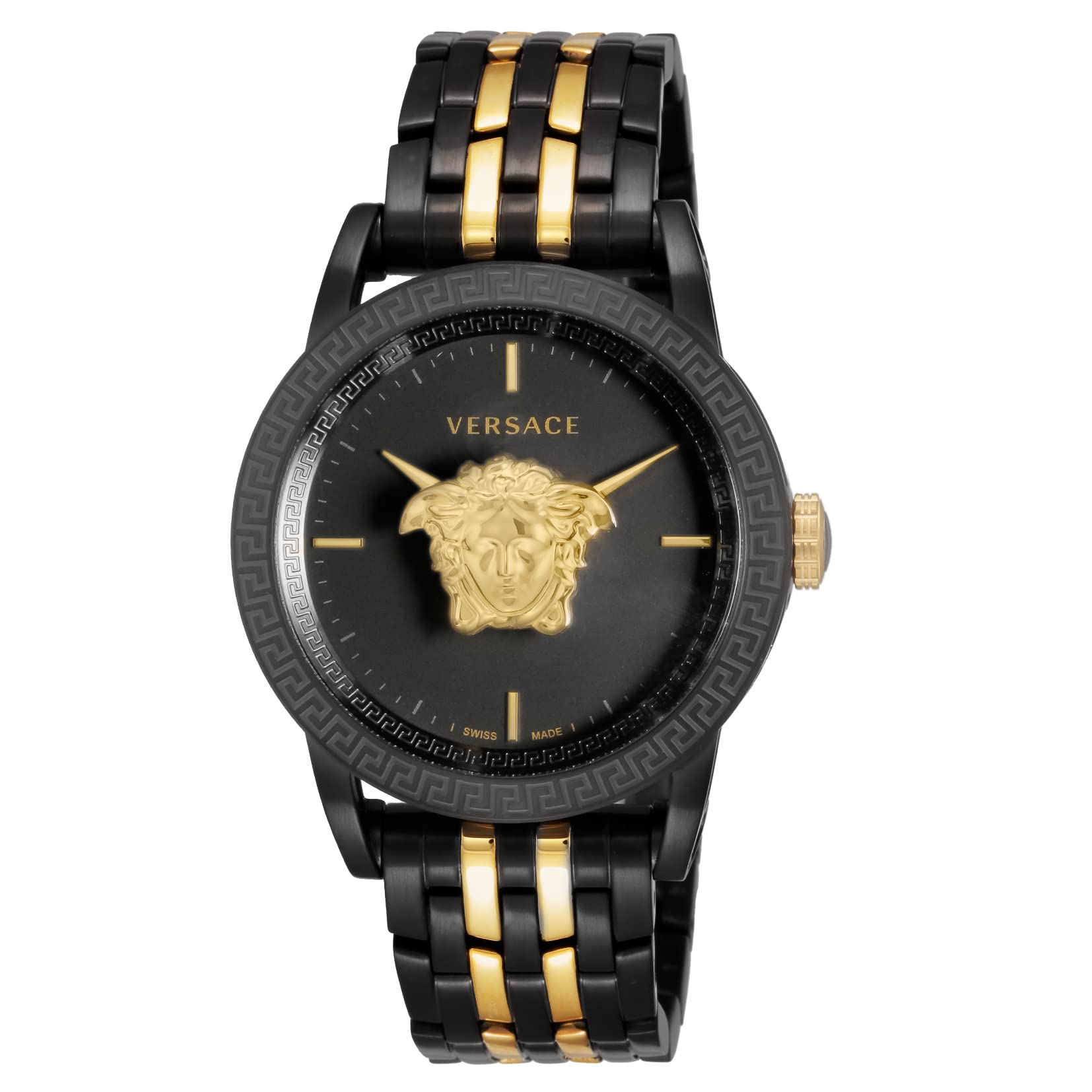 

Watch Palazzo Empire Black Dial Stainless Steel Sapphire Glass Quartz 43MM Swiss Watch VERD01119 Gold [Versace] Men s [Item]