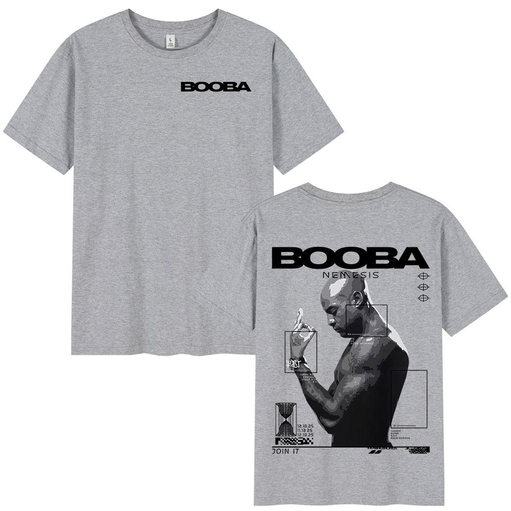 Rapper Booba Nero Nemesis Album T-shirts Mannen Vrouwen Retro Gotische Hip Hop Korte Mouw T-shirts Man Katoenen T-shirt Streetwear
