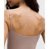 Lululemon Wundermost Ultra Soft Nulu Spaghetti Strap Adjustable Cami Ashen Rose