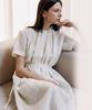 Aesmoeo Elin Shirred Long Dress (Ivory)