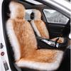 Seat Covers,Sleek Design Full Size Car Seat Pad Soft Long Wool Warm Seat Cushion Cover Winter Protector-Universal Fit for Cars Driver Seat Office