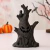 Safety Glowing Ghost Face Candle LED Ghost Tree Stumps Candle  Atmosphere Decoration