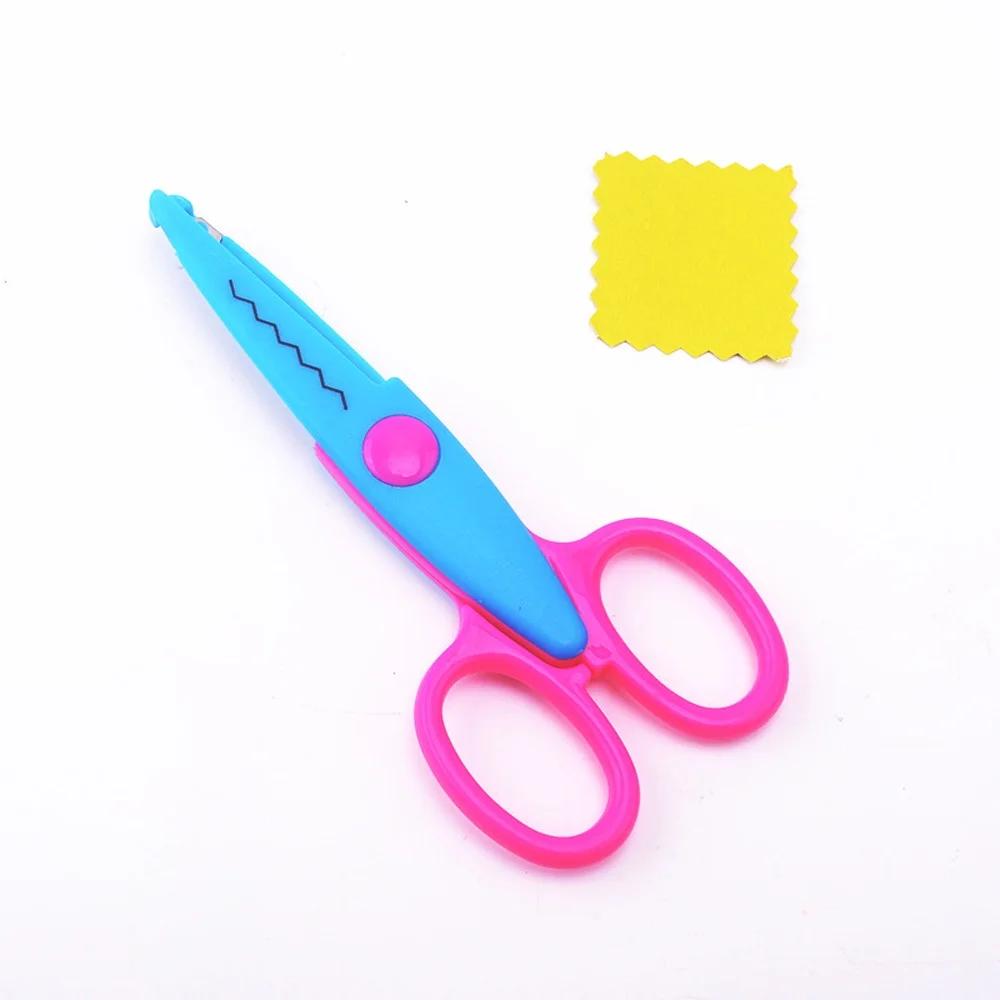 Student DIY Color Album Decorative Lace Scissors Comfortable Paper Cuttings Scissors Art Safety Scissors 2025