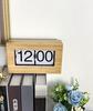 RIVINE Flip Clock, Retro Tabletop Design, Stylish Interior Clock, Perfect for School Entrance or Housewarming Gifts