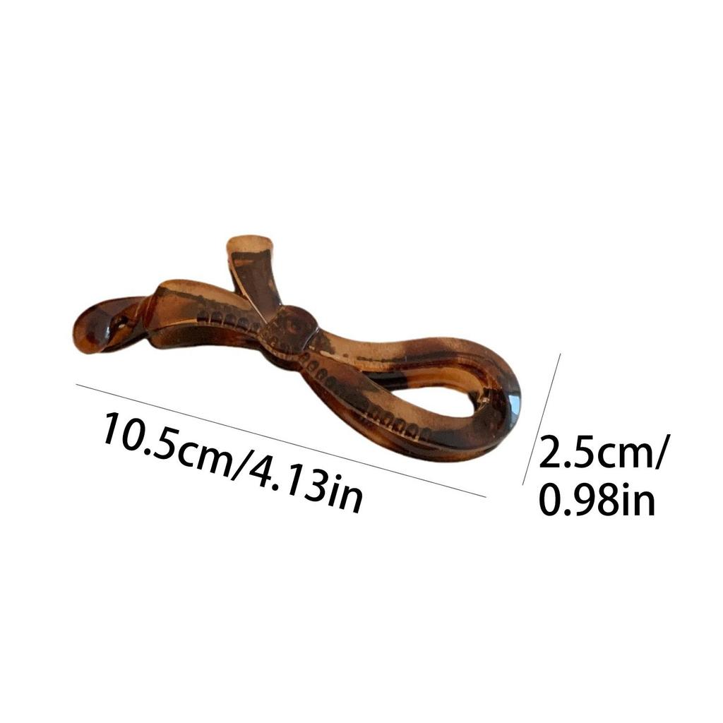 Leopard Banana Clip Barrettes Transparent Hairpin Fashion Ponytail Clips Women Hair Style Tool Headwear Hair Accessories