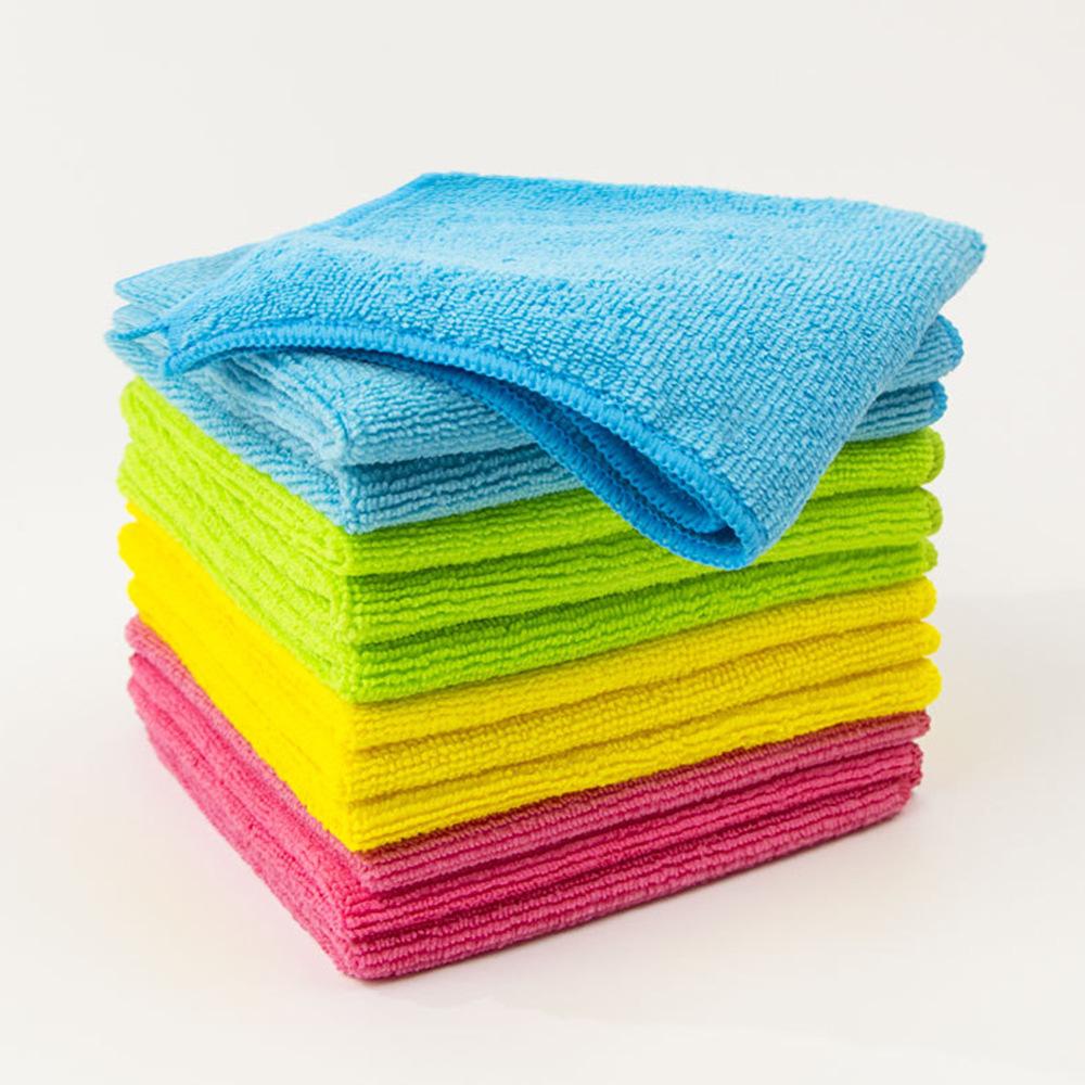 

Multi-colored cleaning towels, kitchen is not easy to get oiled, dishwashing scouring cloth, housework cleaning table, car washing 25*25cm червоний