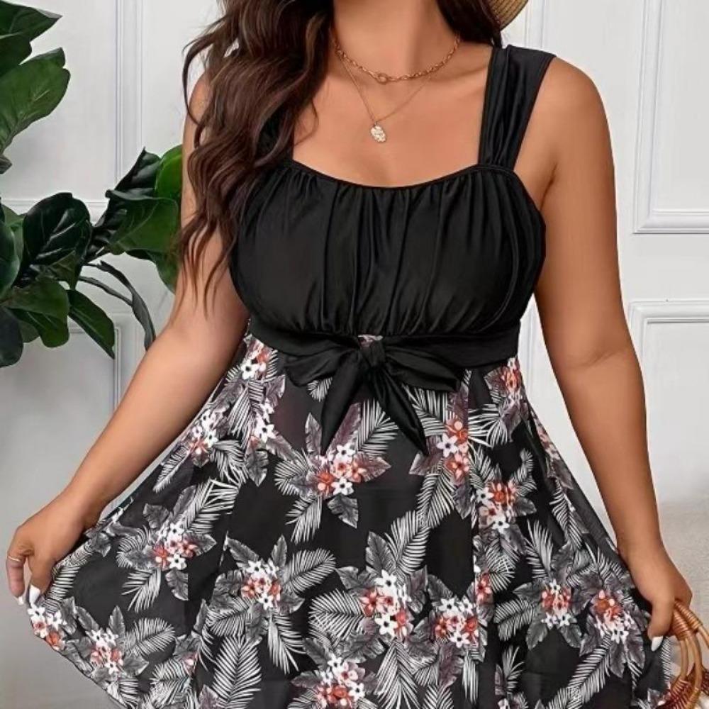 Kvinner Plus Size Bikini Sexy høy midje badedrakt Strandbadetøy Sommerbadedrakt for kvinner 4XL