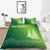 Christmas Gift Quilt Cover Pillowcase Two Or Three Piece Set 3D Digital Printing Polyester