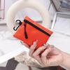 Canvas Mini Coin Purse Simple Zipper Kid Storage Pouch Money Pocket Solid Color Coin Key Bag Women Men Cute Wallet Mini Purse