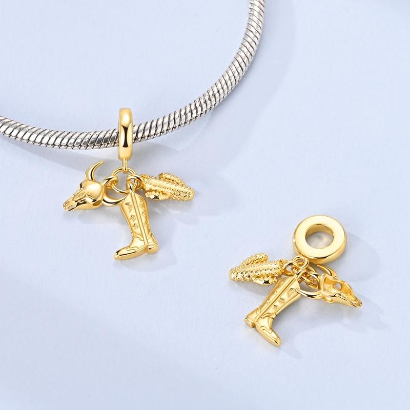 Neuer Anhänger Hexagramm Kupfer Wikinger Serie Anhänger Passend für Armbänder Feiner DIY Schmuck für Frauen Geschenk