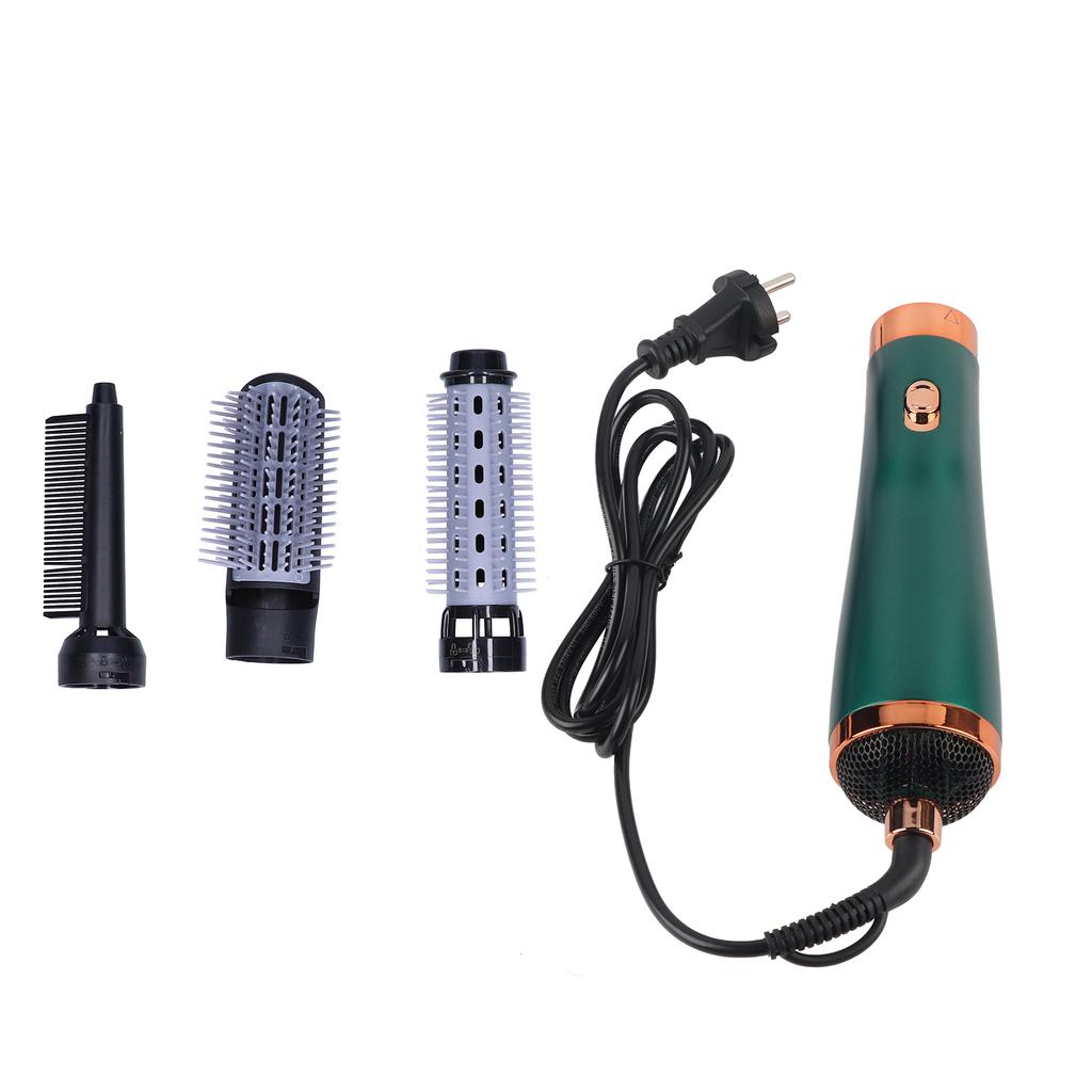 Hair Comb 2 In 1 ThreeSpeed Hair Dryer Styling Hair Comb for Home Travel   Green