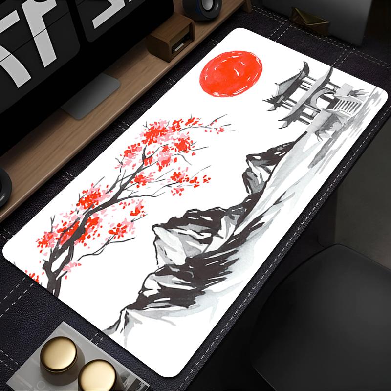 Natural Rubber Mouse Pad Anime Gaming Accessories Large xxl Carpet Gamer Computer Keyboard Pad Rubber Desk Mat scenery Mausepad