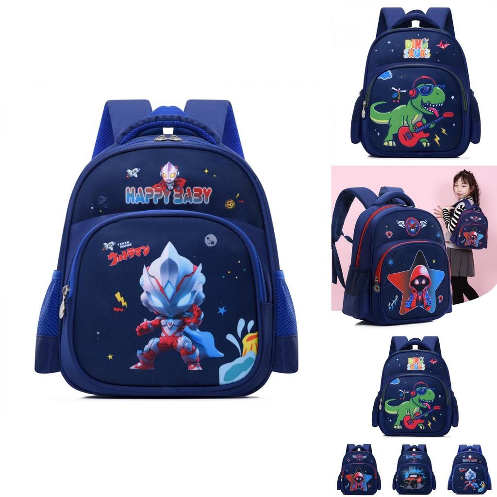 Adorable Kids Backpack Featuring Cartoon Ultraman Design For Boys And Girls Age 3-5