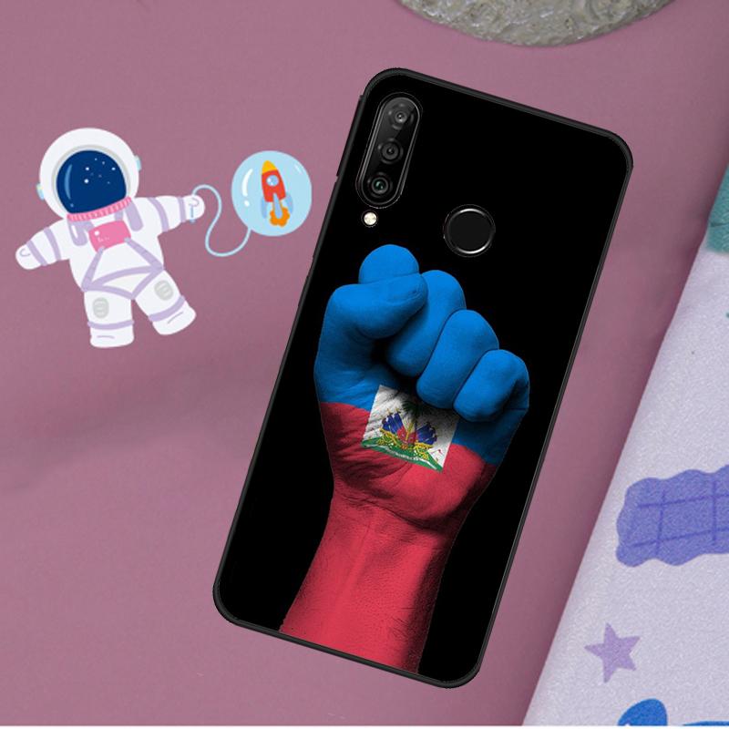 Vintage Haiti Haitian Flag For Huawei Nova Y72 Y73 Y60 Y70 Y90 Y61 Y91 7i 8i 11i 12i 12s 9 10 SE P20 P30 P40 Lite Case