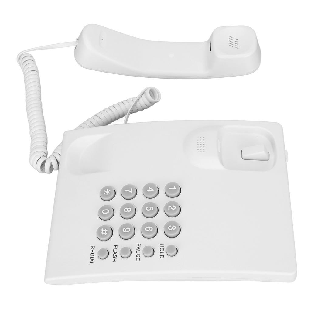 Desktop Wall Mounted Telephone Last Number Redial P T Mode Corded Landline Phones for Home Hotel