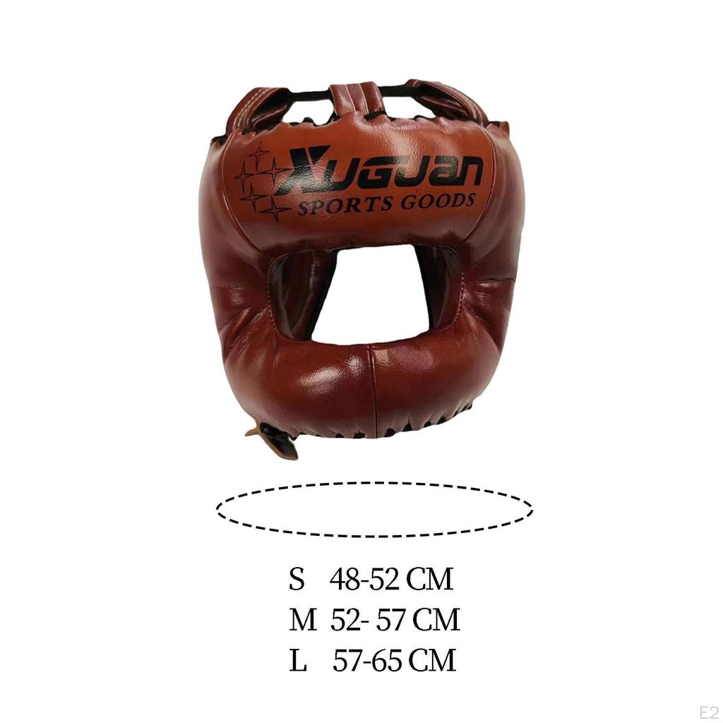 Boxing Head Gear, MMA Training Headgear, Muay Thai Full Face Protection Sparring Gear