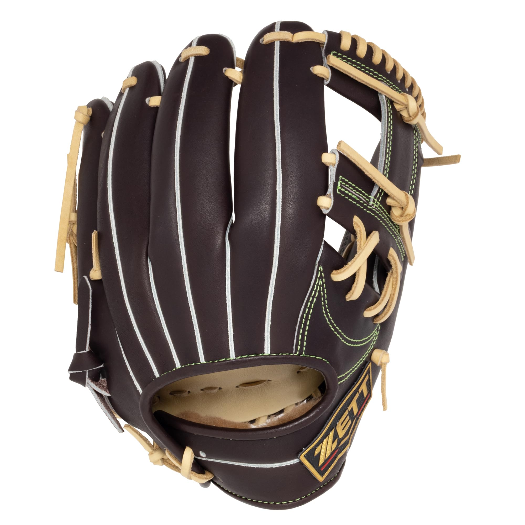 

ZETT Pro Status SE Soft Baseball Kenta Imamiya for Second and Brown x Pastel Size 4 Glove, Style, Shortstop, Right-Handed Throw, Brown, (BRGB765SQ)