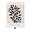Black White Plant Leaf Picture Modern Abstract Painting Wall Poster Vintage Canvas Art Print Nordic Living Room Home Decoration No Frame